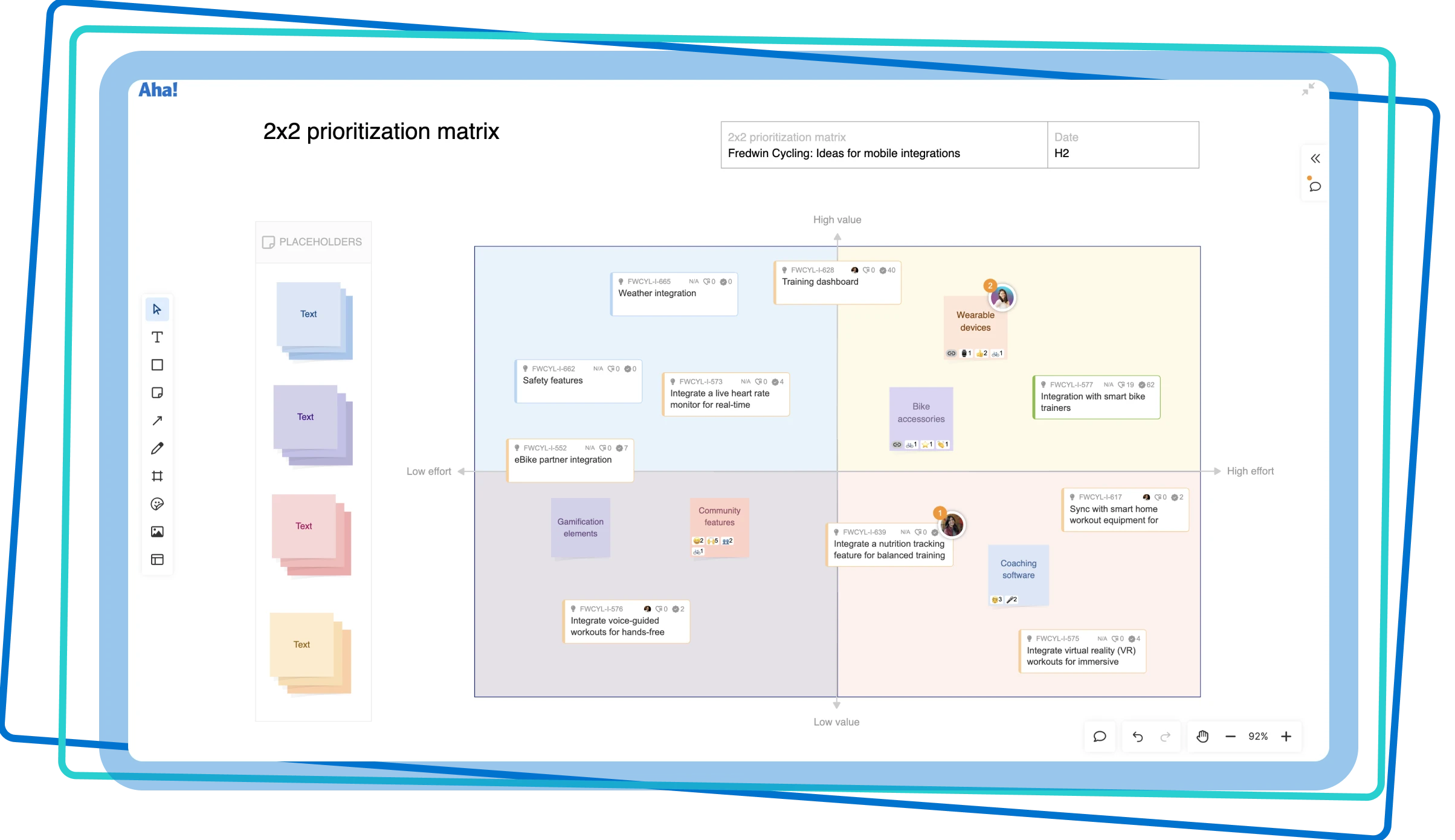 Mind map whiteboard