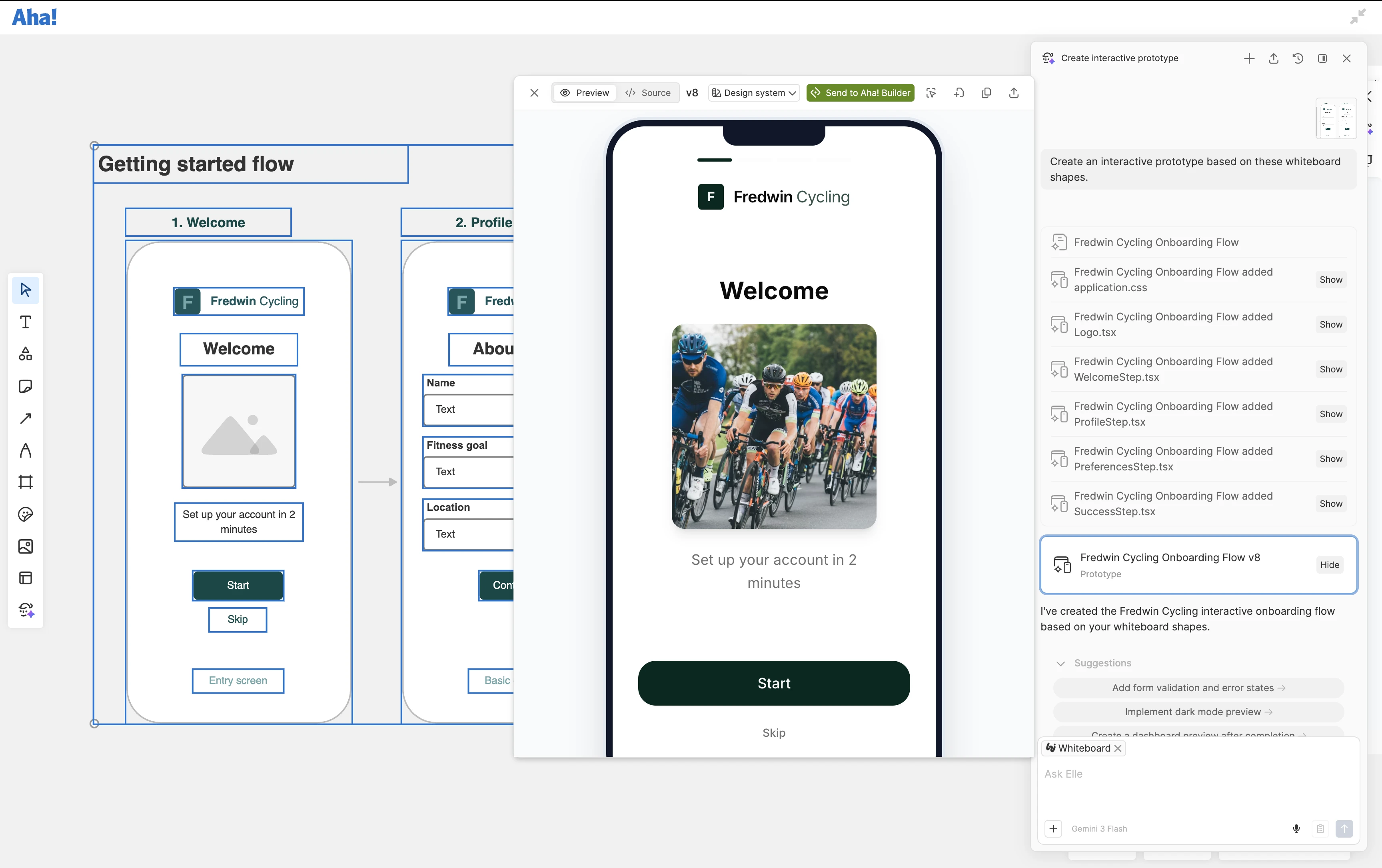 Create AI prototypes