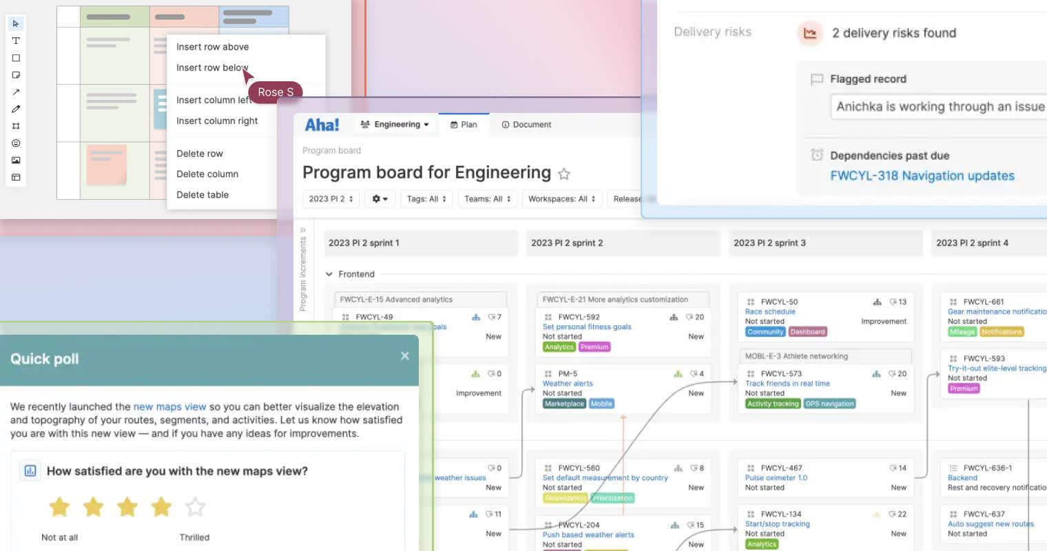 11 Most Popular Aha! Software Features Launched in Q1 2023