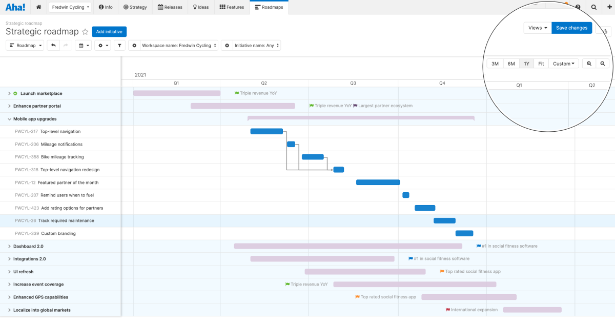 Just Launched! — Customize Your Roadmap With Precise Date Range Controls