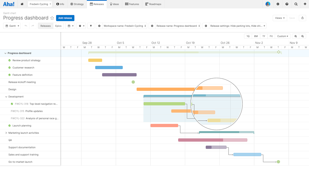 Aha! Roadmaps | Visualize progress on roadmaps | Aha! software