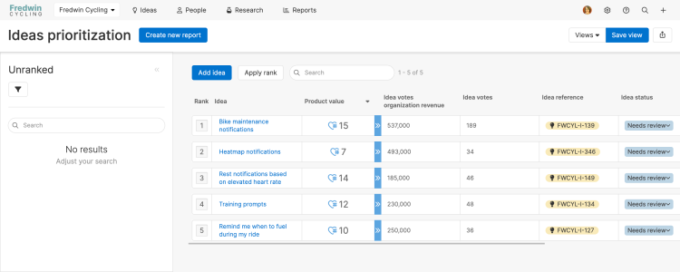 Rerank records on the prioritization page