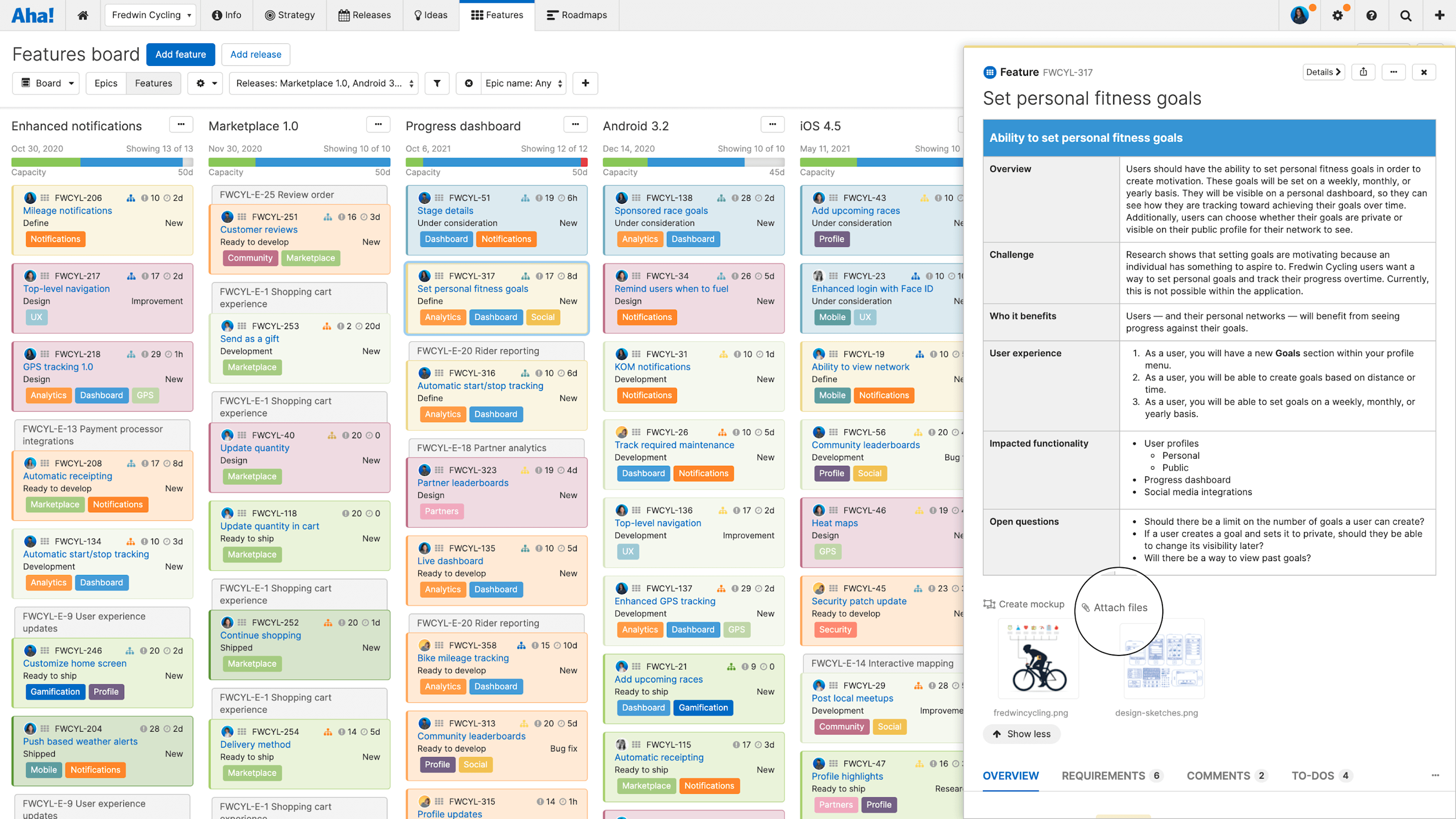 Aha! Roadmaps | Enterprise+ plan features | Aha! software