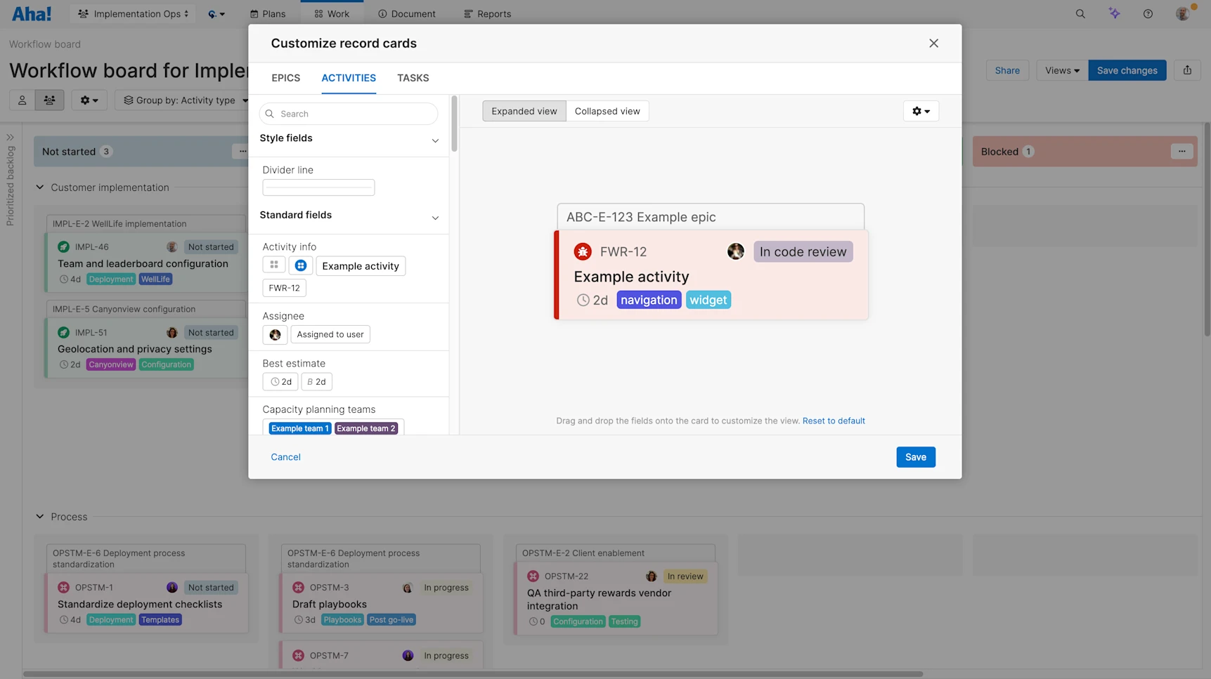 Aha! Teamwork Flexible Workflows — Work Your Way