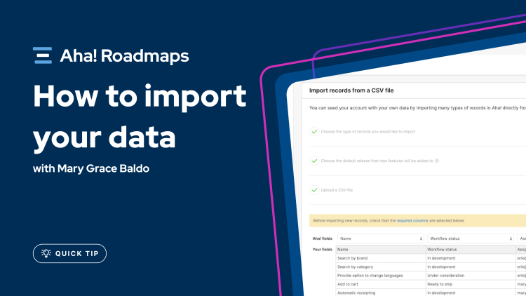 Thumbnail image for the import your data QT video.