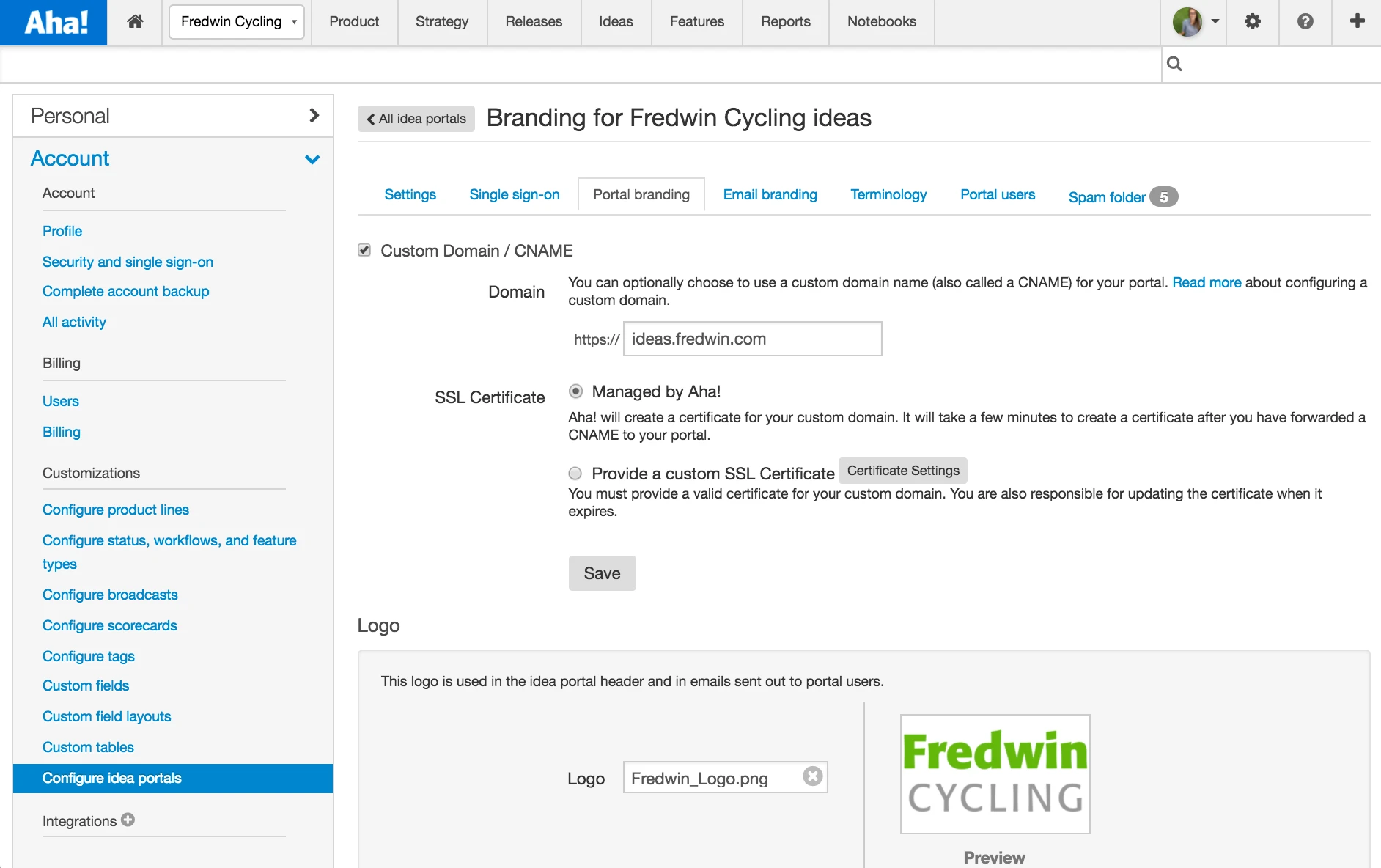 Blog - Just Launched! — Enhanced Security on Custom-Branded Ideas Portals - inline image