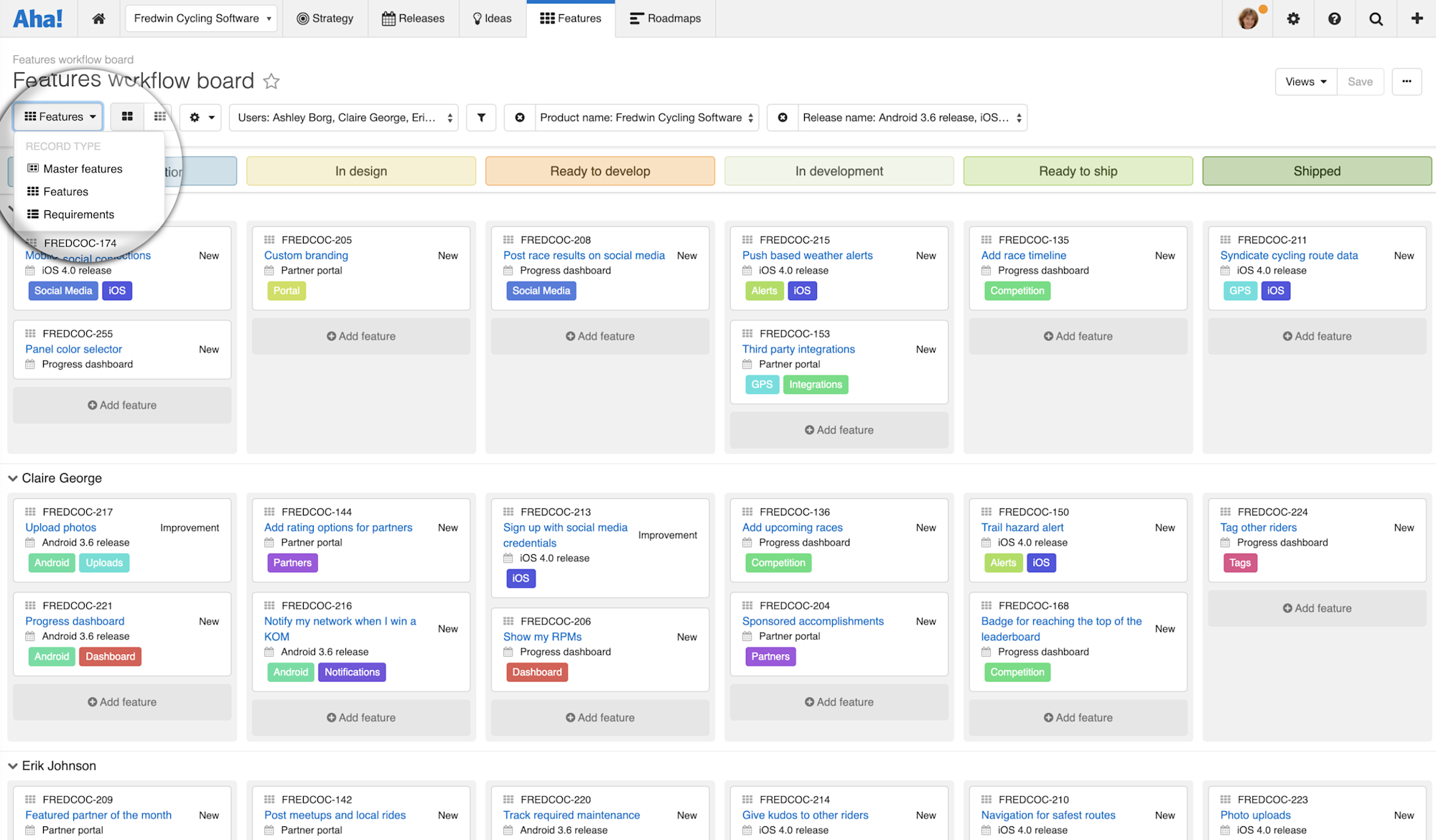 Just Launched! — Enhanced Kanban Board to Visualize Your Team’s Work Aha!