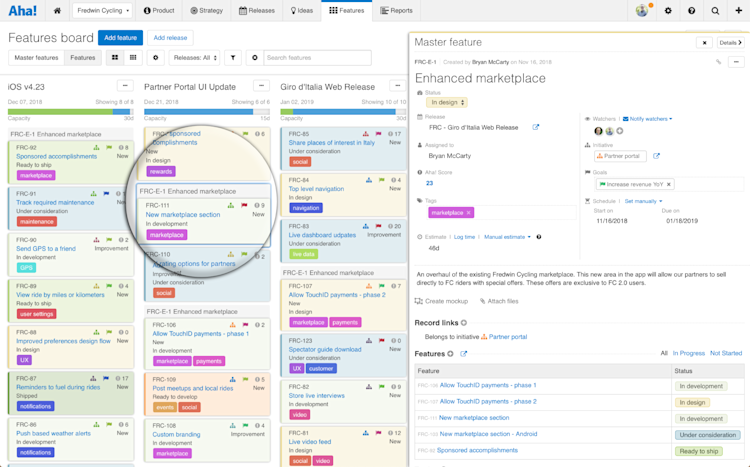 Just Launched! — Visualize Master Features and Features Together on Your Planning Board