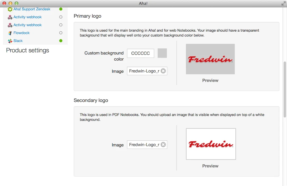 Blog - Show Your Logo Some Love…Add It and Your Brand Colors to Aha! - inline image