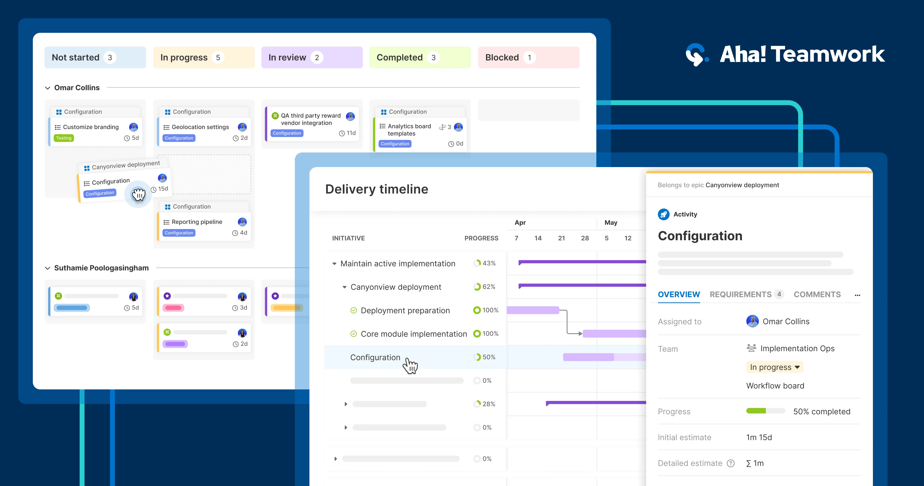 Save time managing projects with Aha! Teamwork