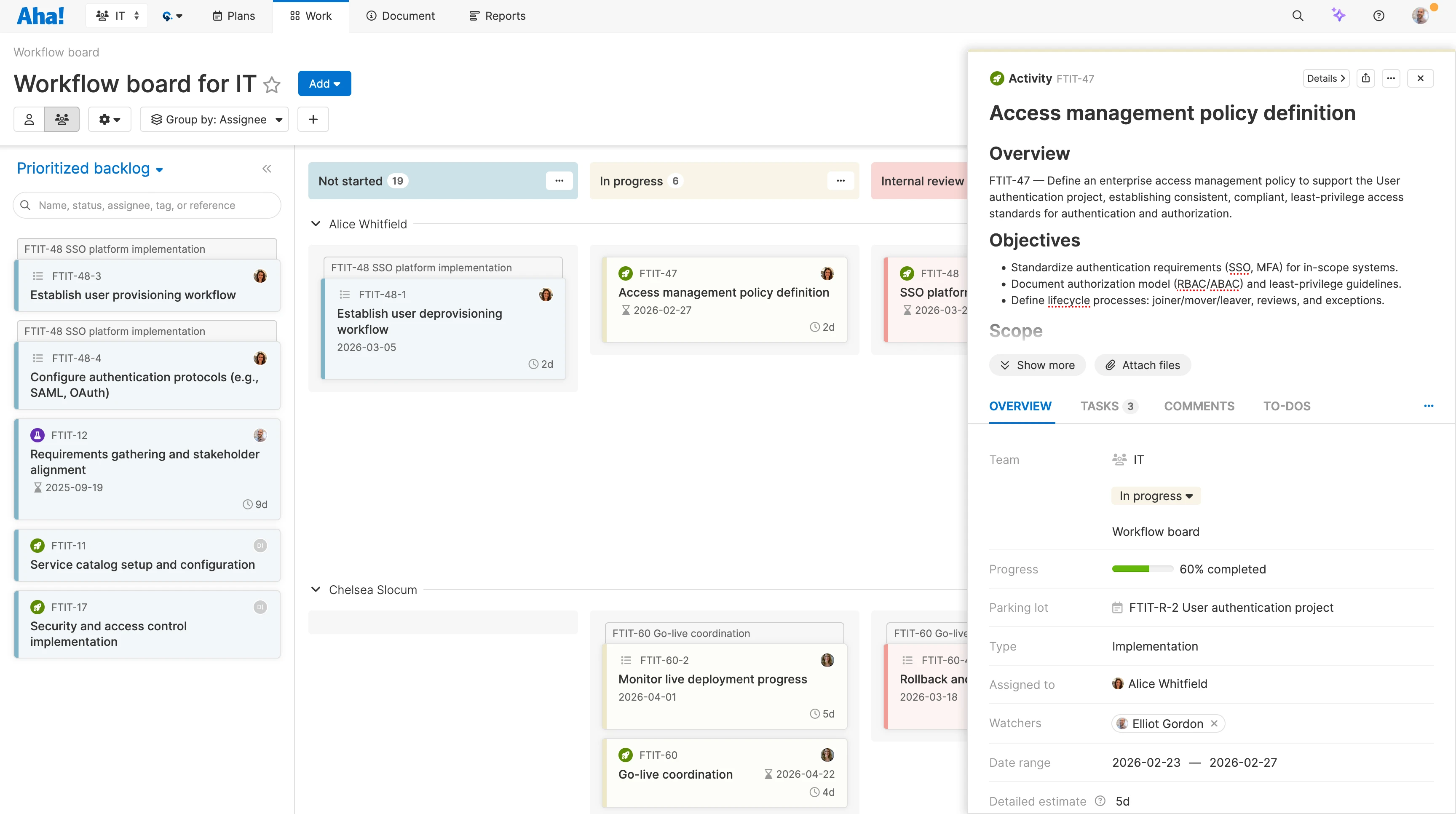 Task tracking