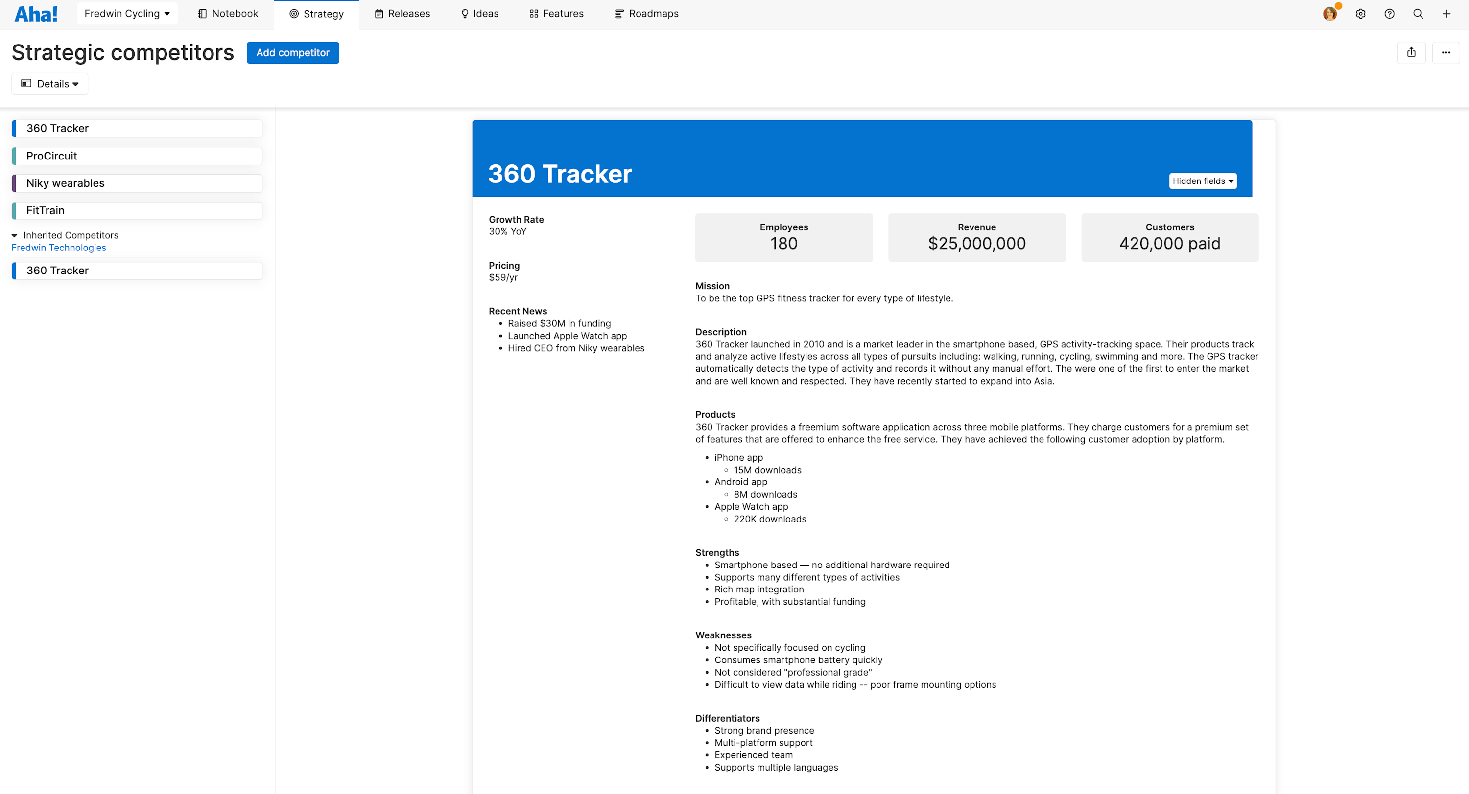 A Complete Guide to Competitor Analysis — With 9 Free Templates | Aha ...