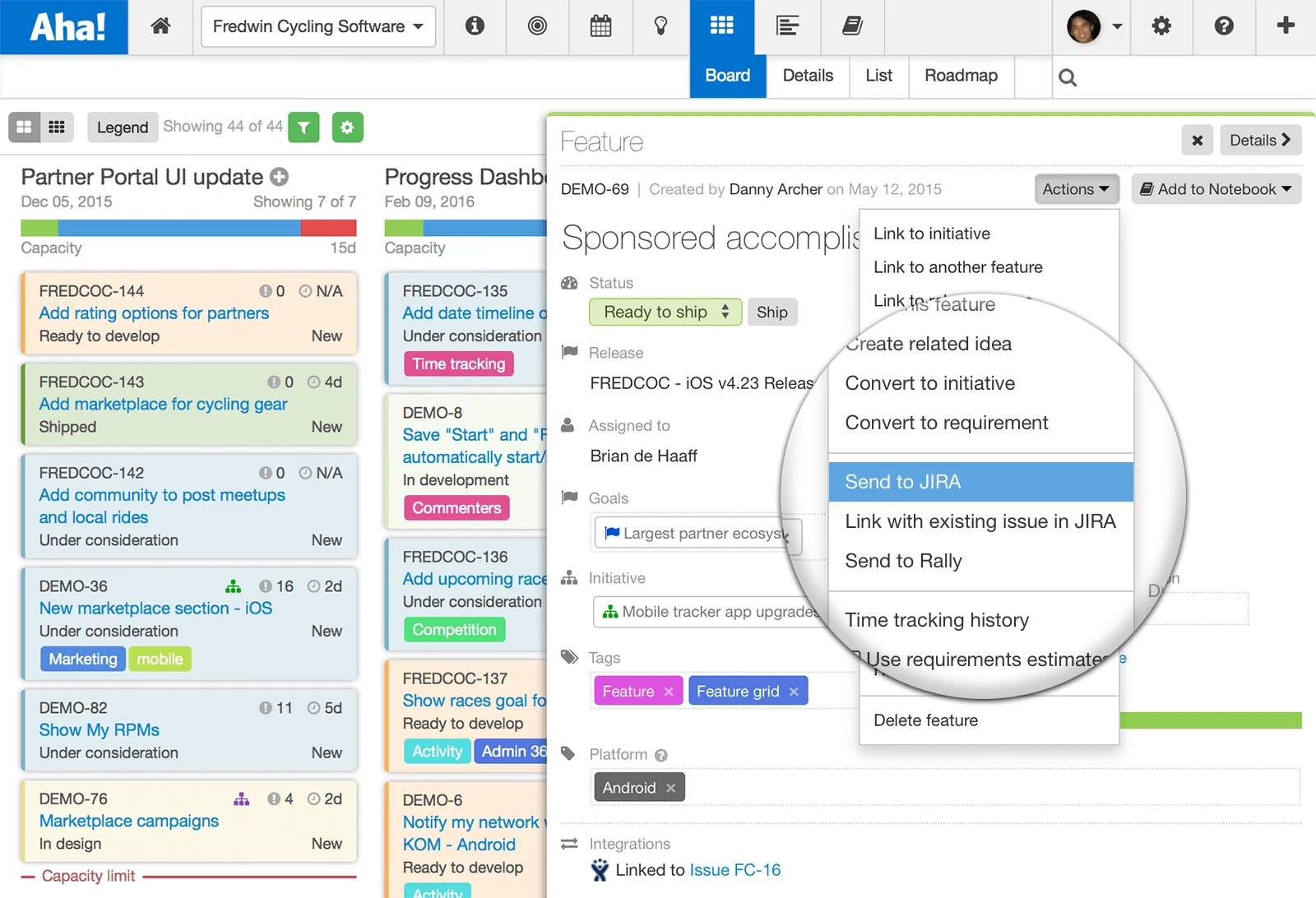 Blog - Just Launched! — Send Features Ranked by Priority from Aha! to JIRA - inline image
