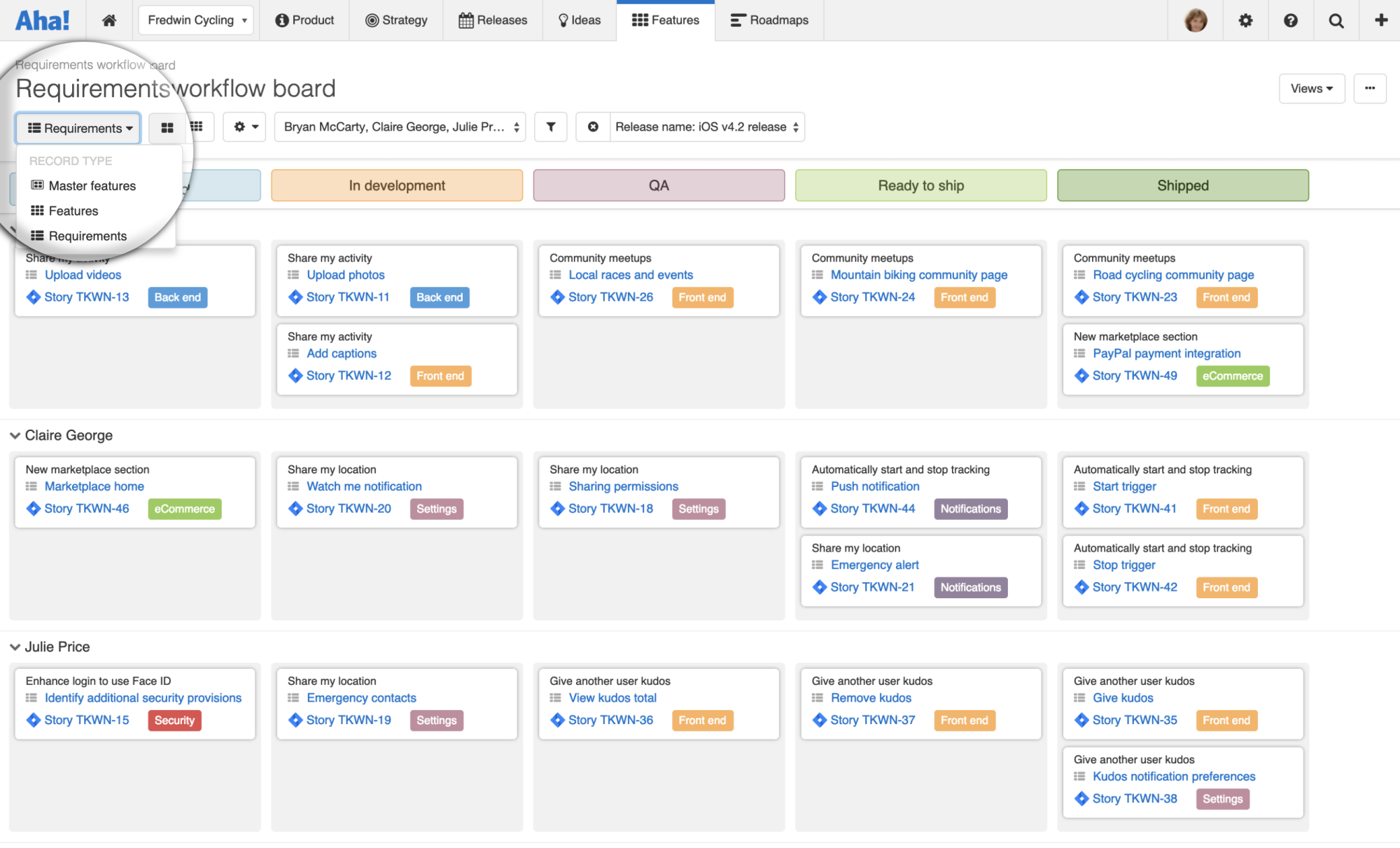 Blog - Just Launched!  — Enhanced Kanban Board to Manage Your Initiatives, Features, and Requirements - inline image