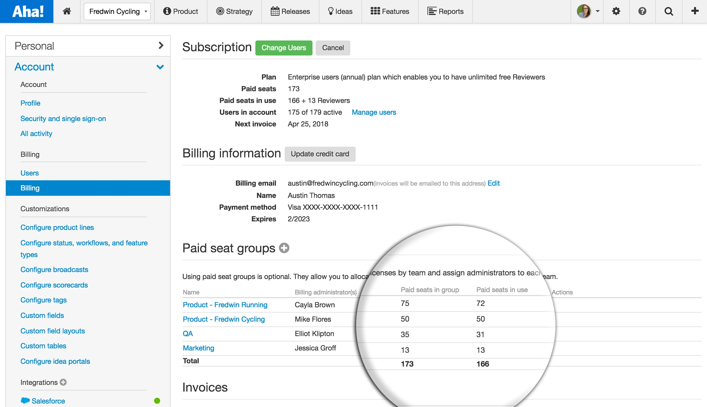 Blog - Just Launched! — Manage Your Aha! Licenses Across Teams - inline image