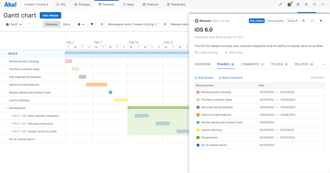 Aha! product launches | Aha! software