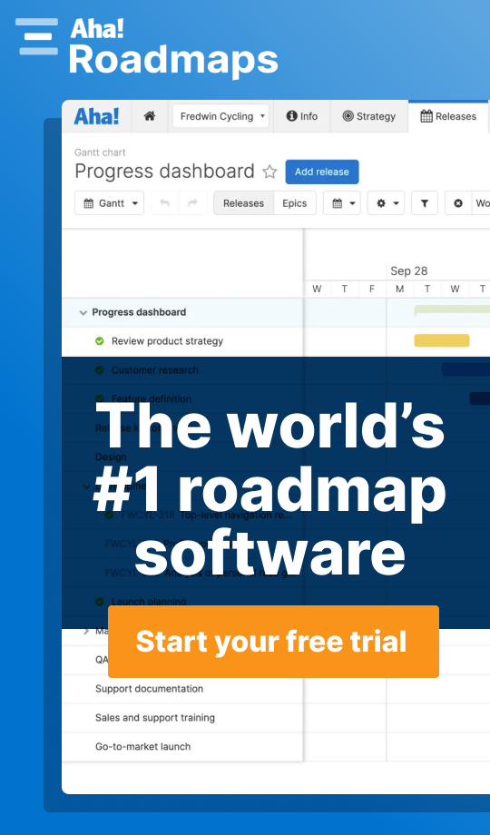 Aha! Roadmaps — The world's #1 roadmap software