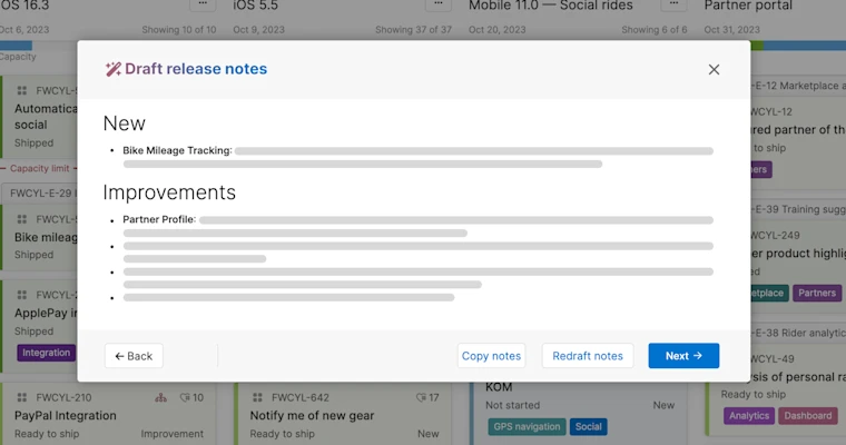 Introducing AI-Powered Release Notes