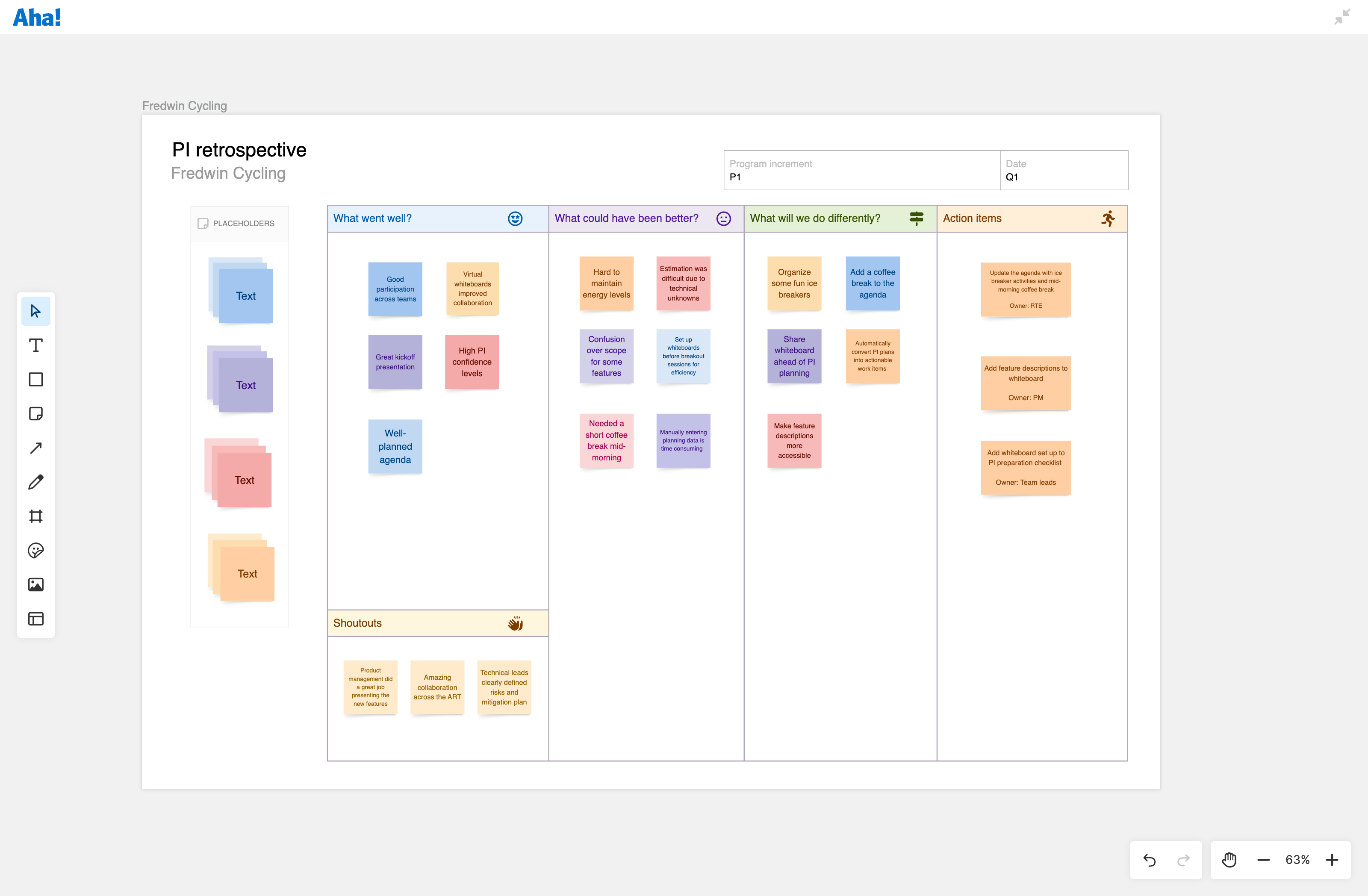 SAFe® PI retrospective large