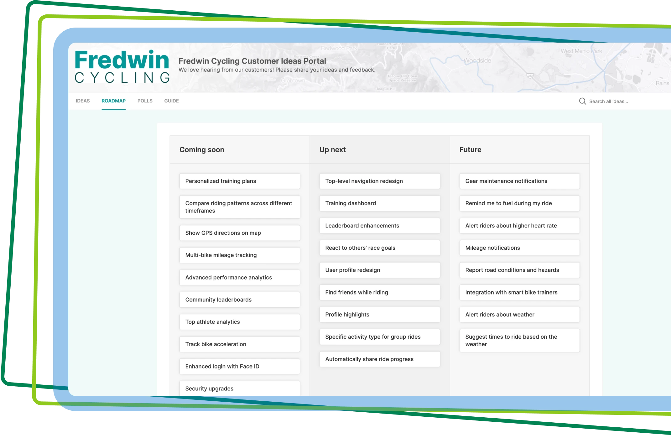 Aha! Roadmaps integration with Aha! Ideas