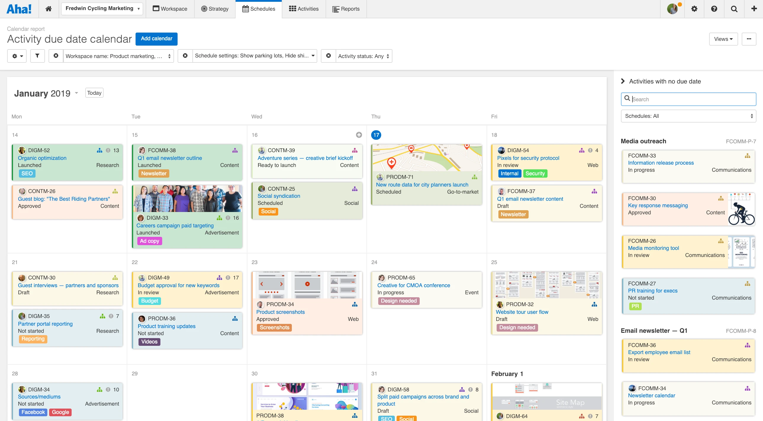 Aha! Launches Visual Marketing Planning Software