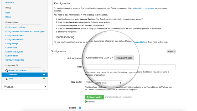 Blog - Just Launched! — Enhanced Salesforce + Aha! Integration - inline image