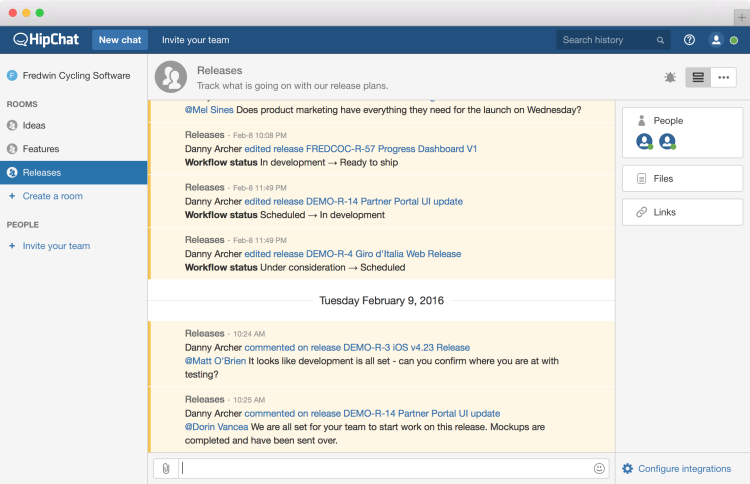 Blog - Just Launched! — Aha! Integrated With Atlassian HipChat Cloud and Server - inline image