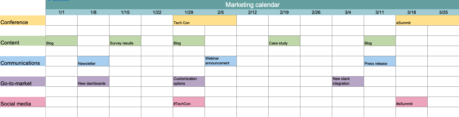 6 Free Marketing Calendar Templates | Aha!