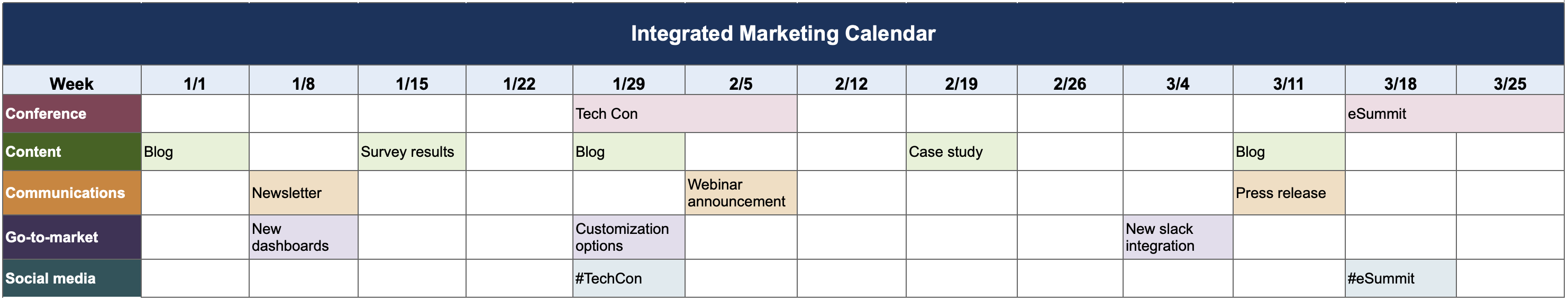 7 Marketing Calendar Templates For Strategic Planning