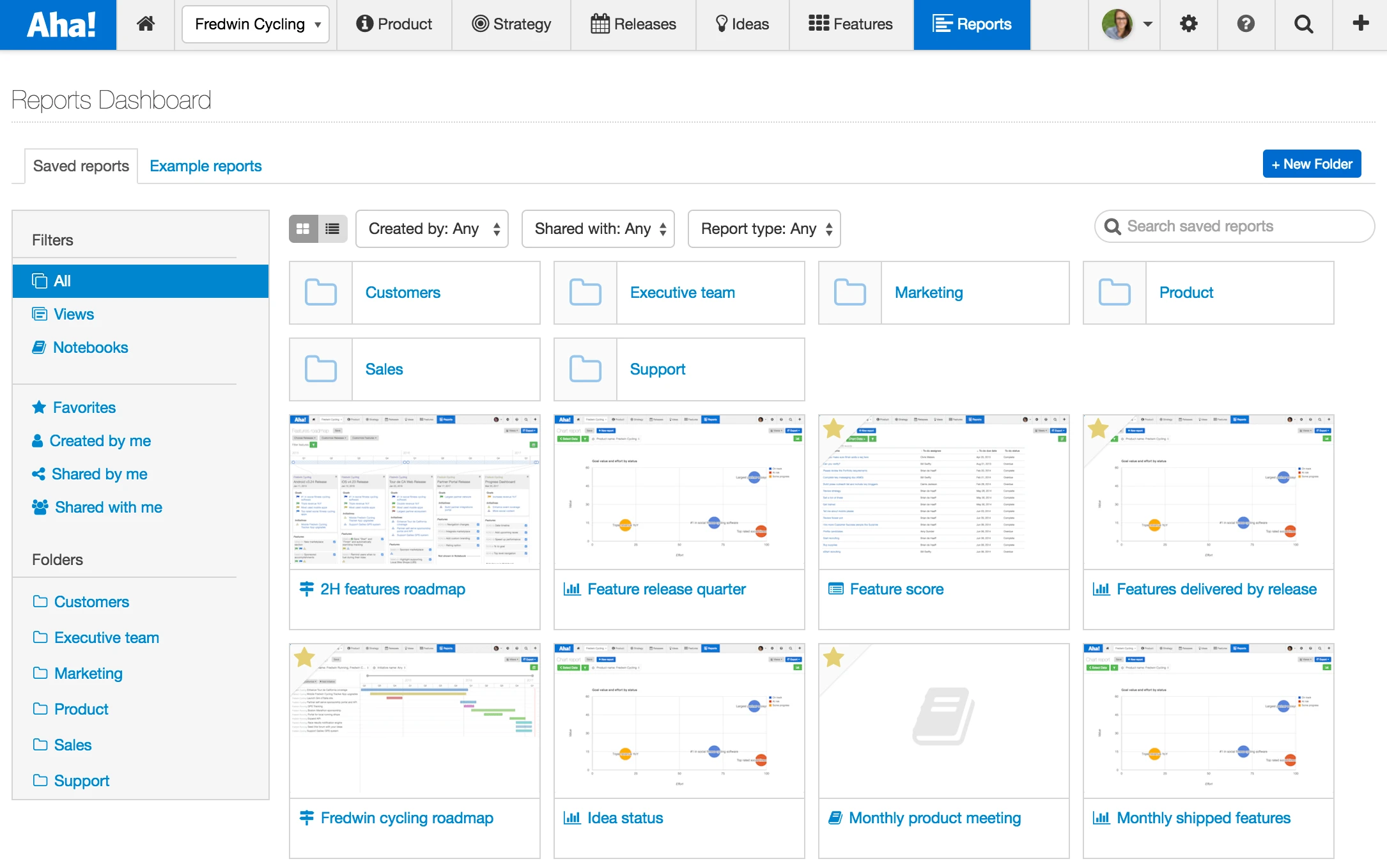 Just Launched! — The New Reports Dashboard for Product Management