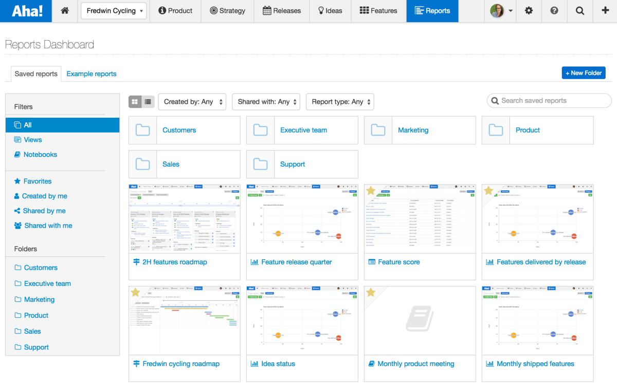 Just Launched! — The New Reports Dashboard for Product Management