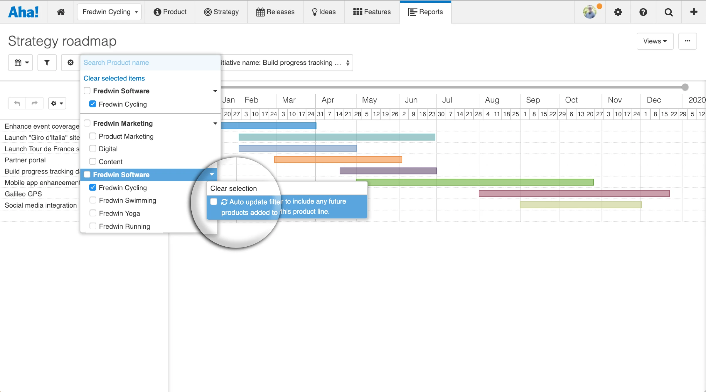 Just Launched! — Auto-Update Filters on Your Product Reports