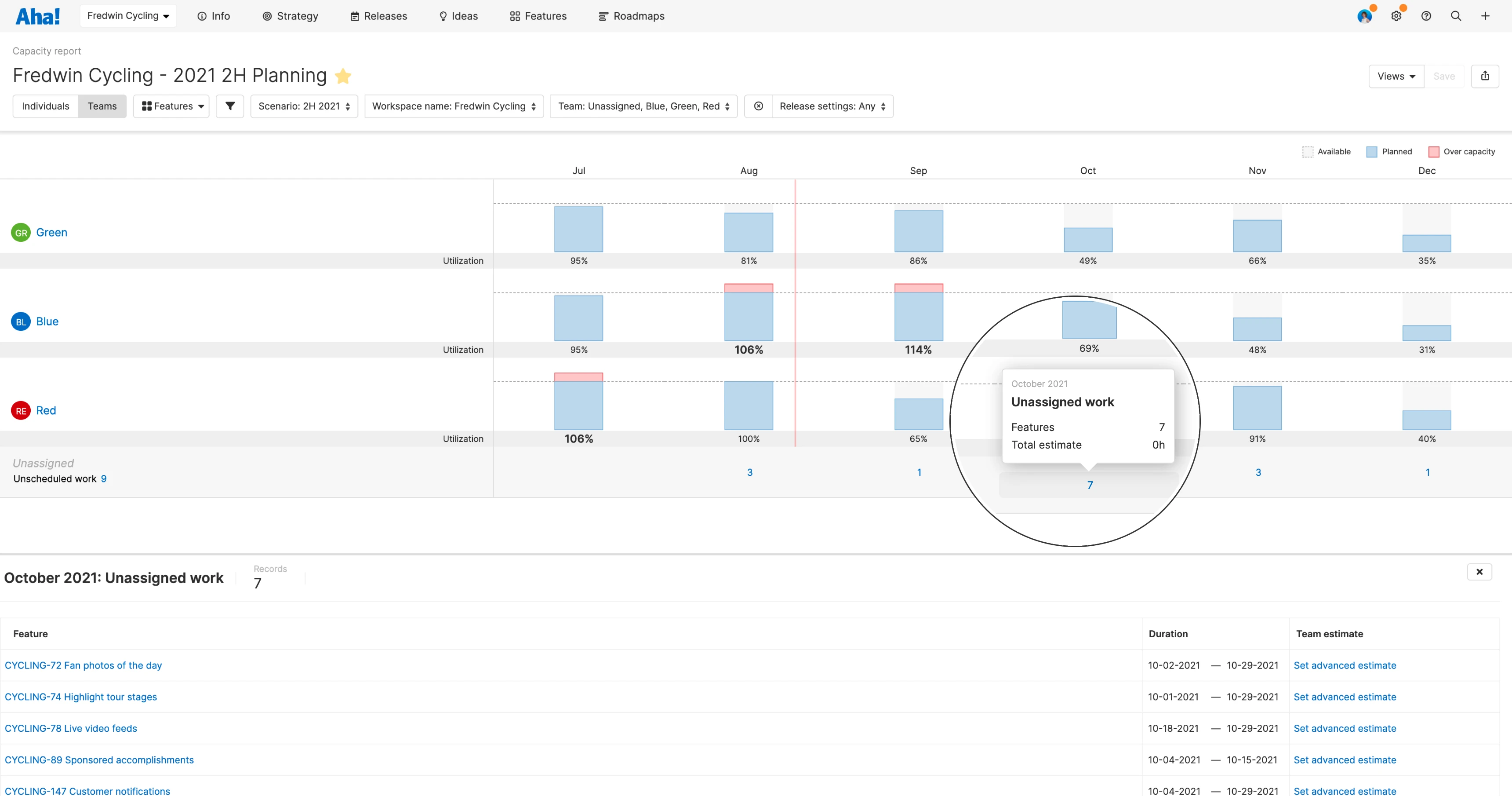 Hero image for the unassigned work on the capacity for teams report go-to-market.