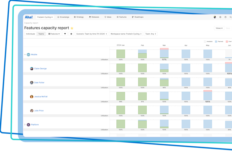 Align the team with the work using capacity planning