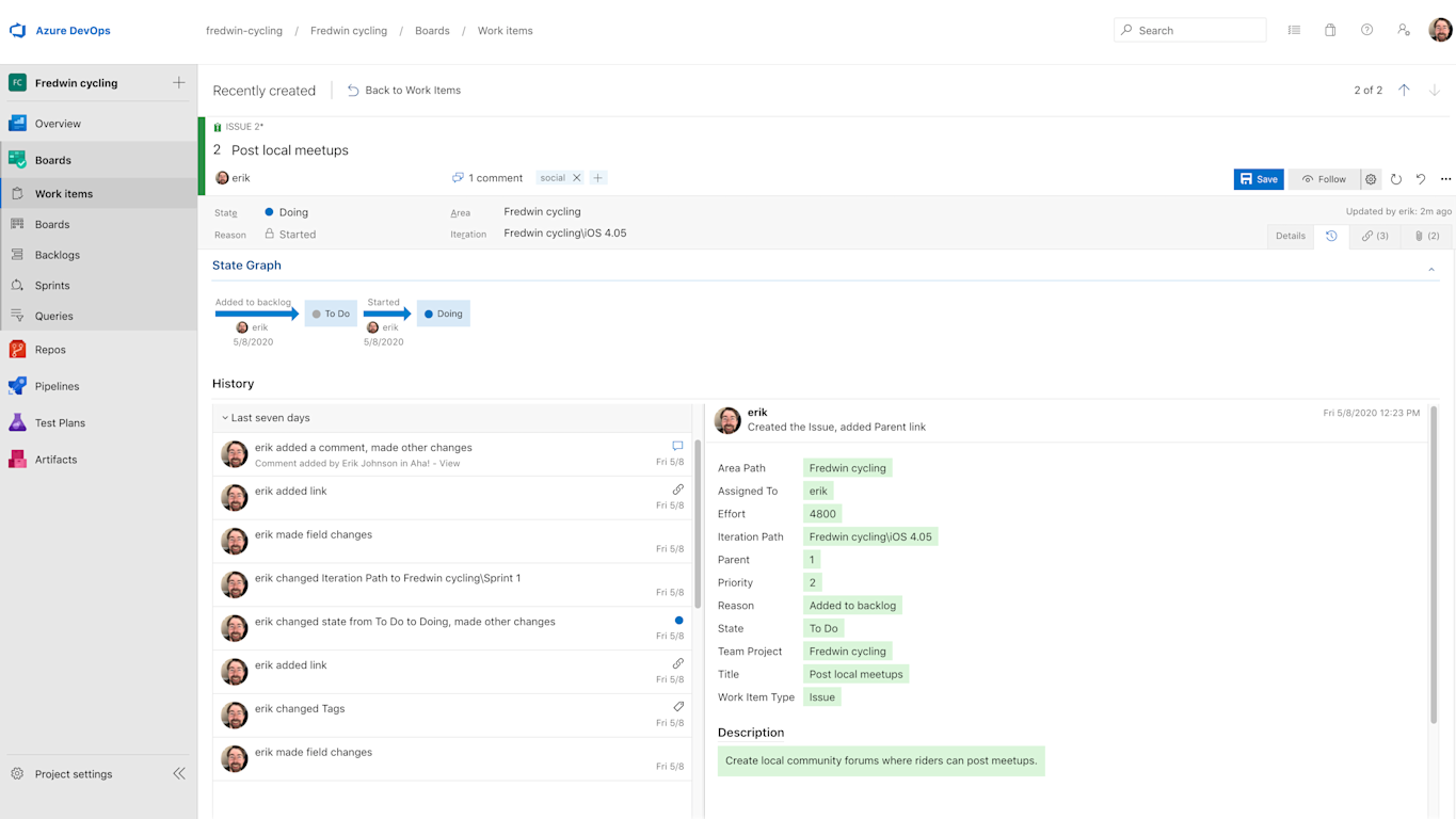 Azure DevOps Roadmap Tool Integration