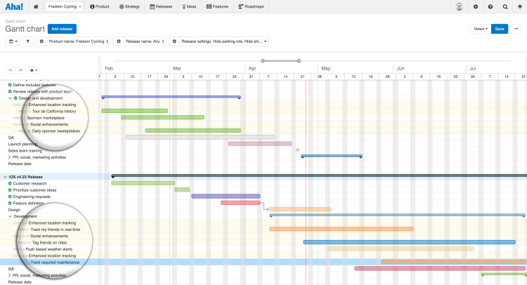 Blog - Just Launched! — See Epics and Features on Your Gantt Chart Timelines - inline image