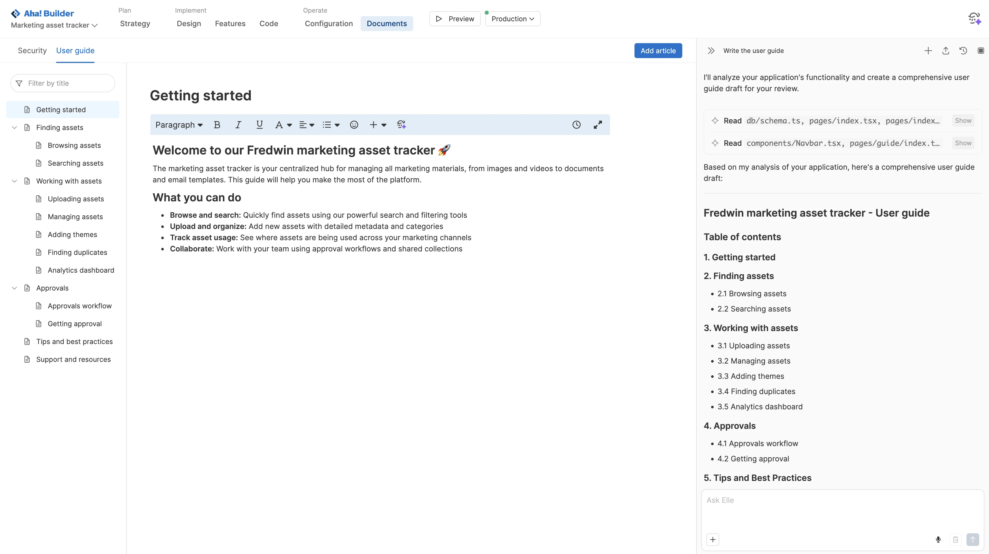 Builder - Documentation - H2