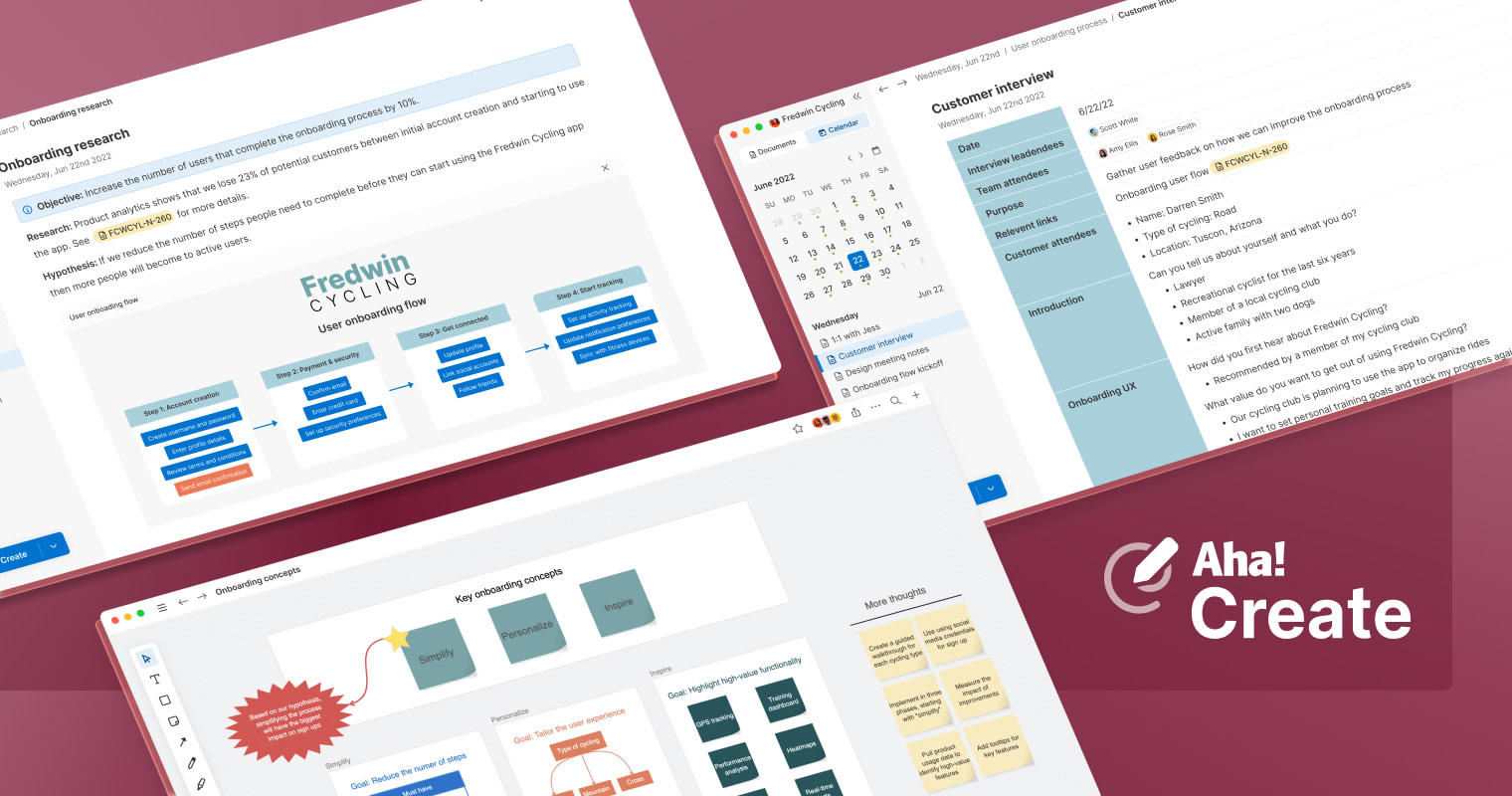 Introducing Aha! Create — Your New Digital Notebook