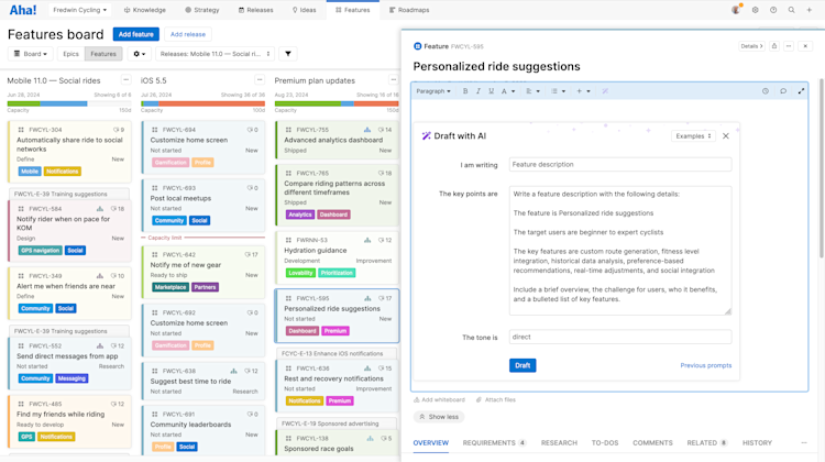 Aha! Roadmaps AI Assistant — Accelerate Product Planning
