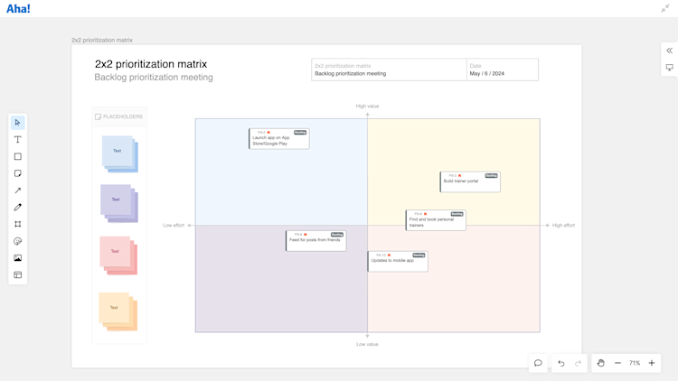 Jira records on a whiteboard