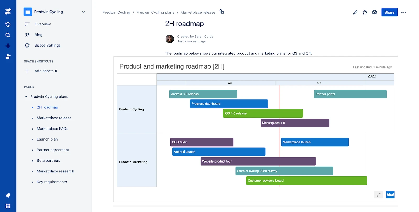 Just Launched! — New Aha! Integration With Atlassian Confluence