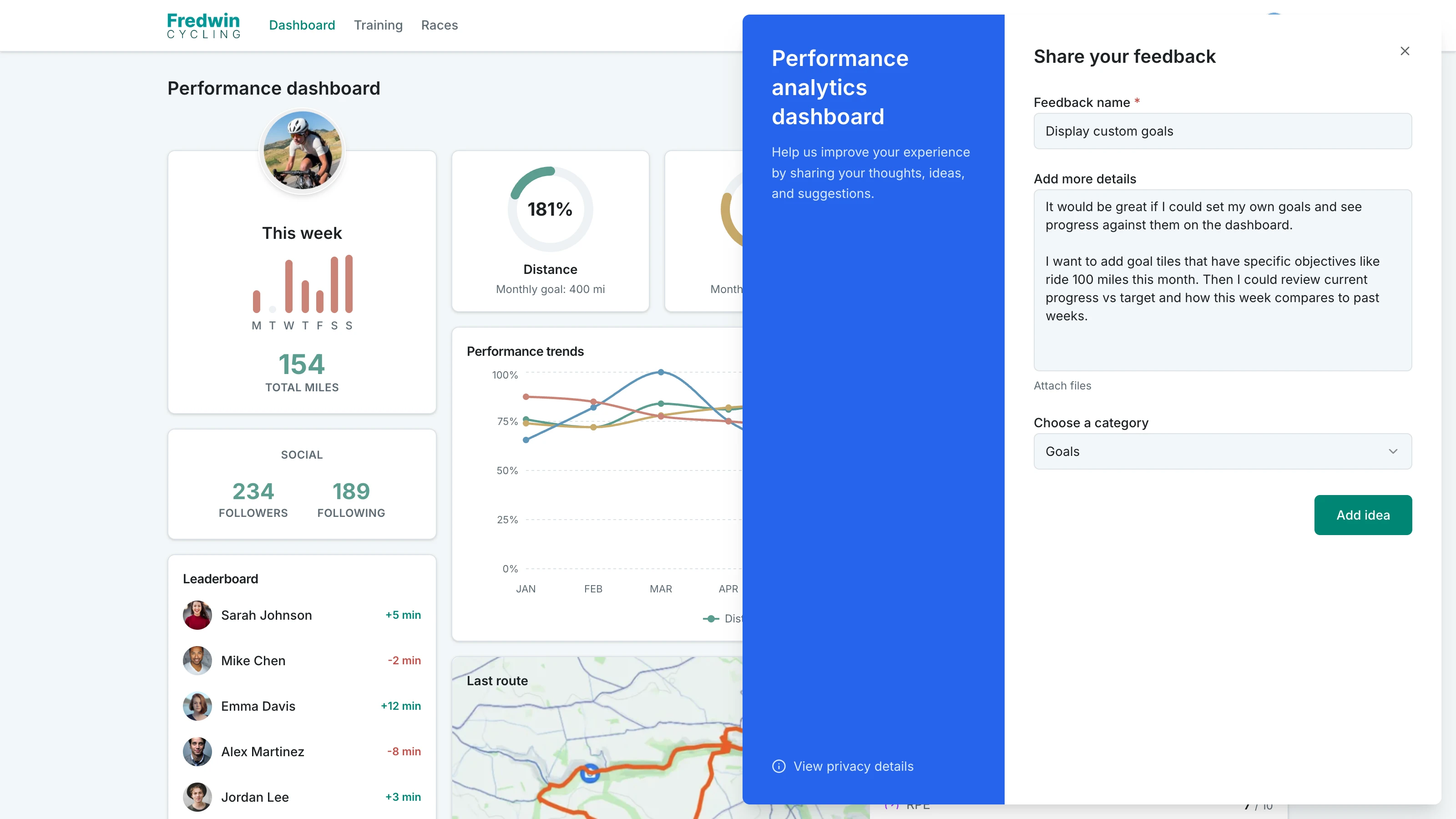 Capture customer feedback