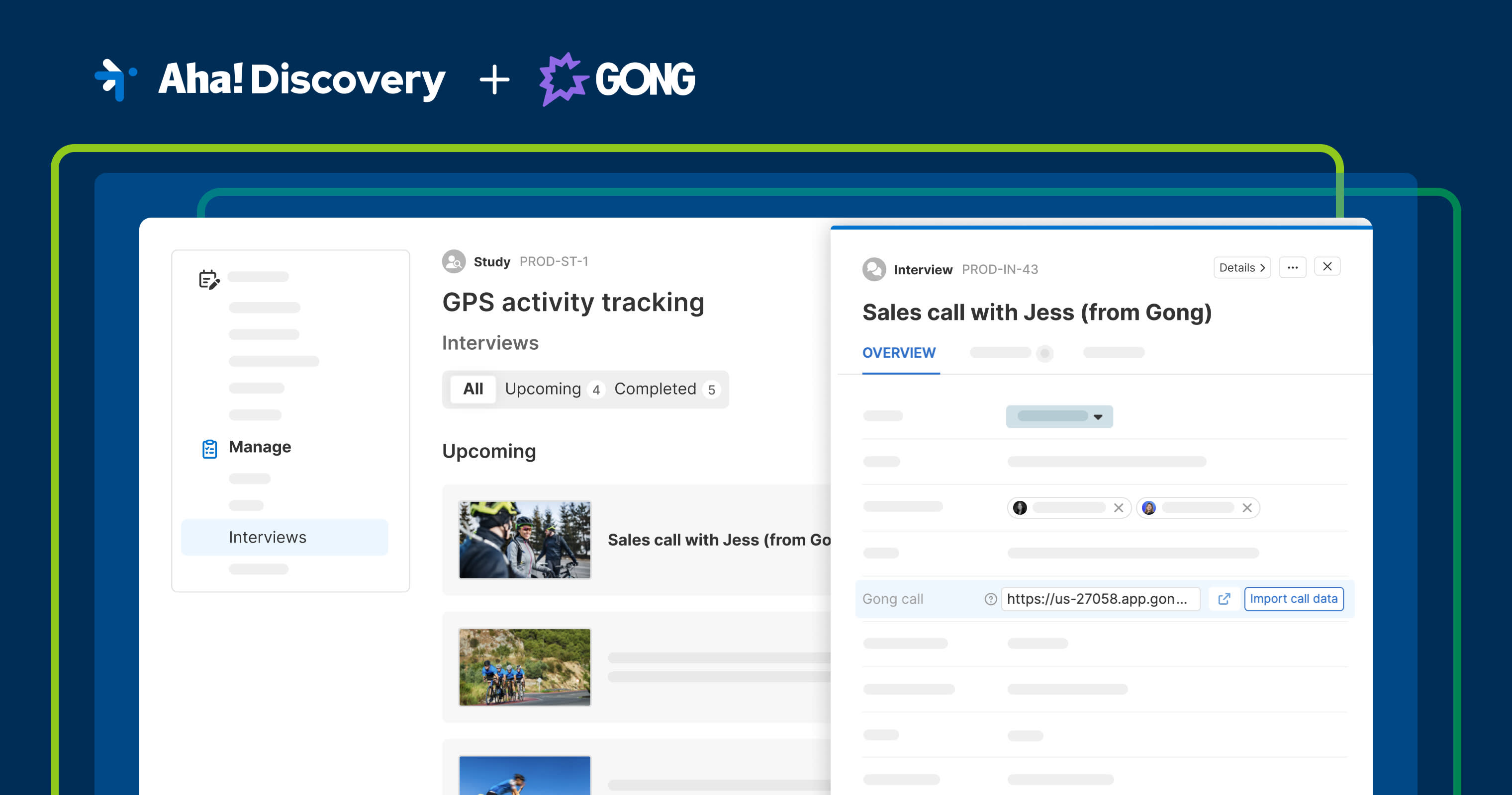 Integrate Gong with Aha! Discovery to gain product insights 