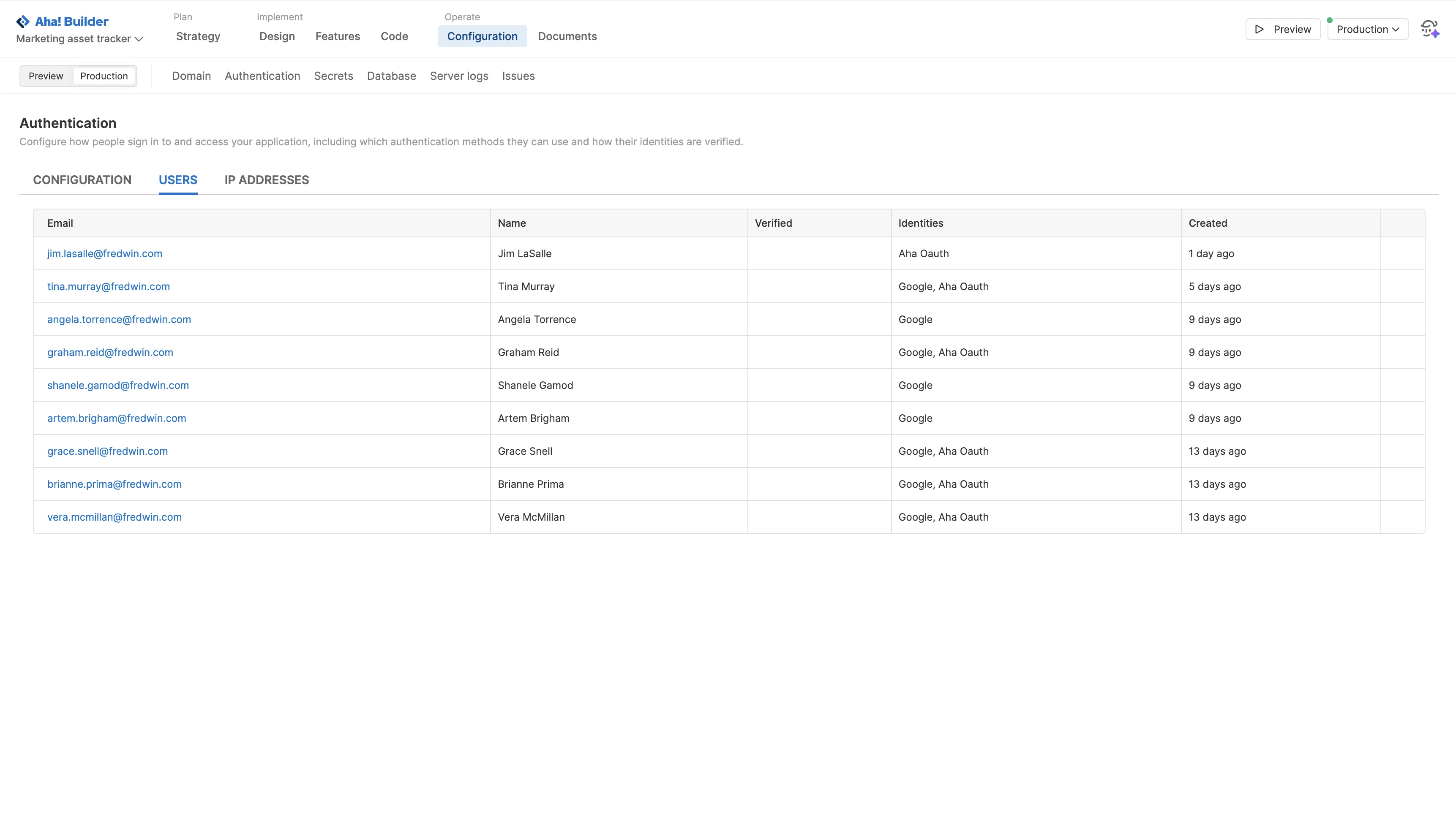 Manage end user access