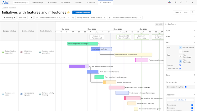 Aha! Roadmaps — Create Visual Roadmaps