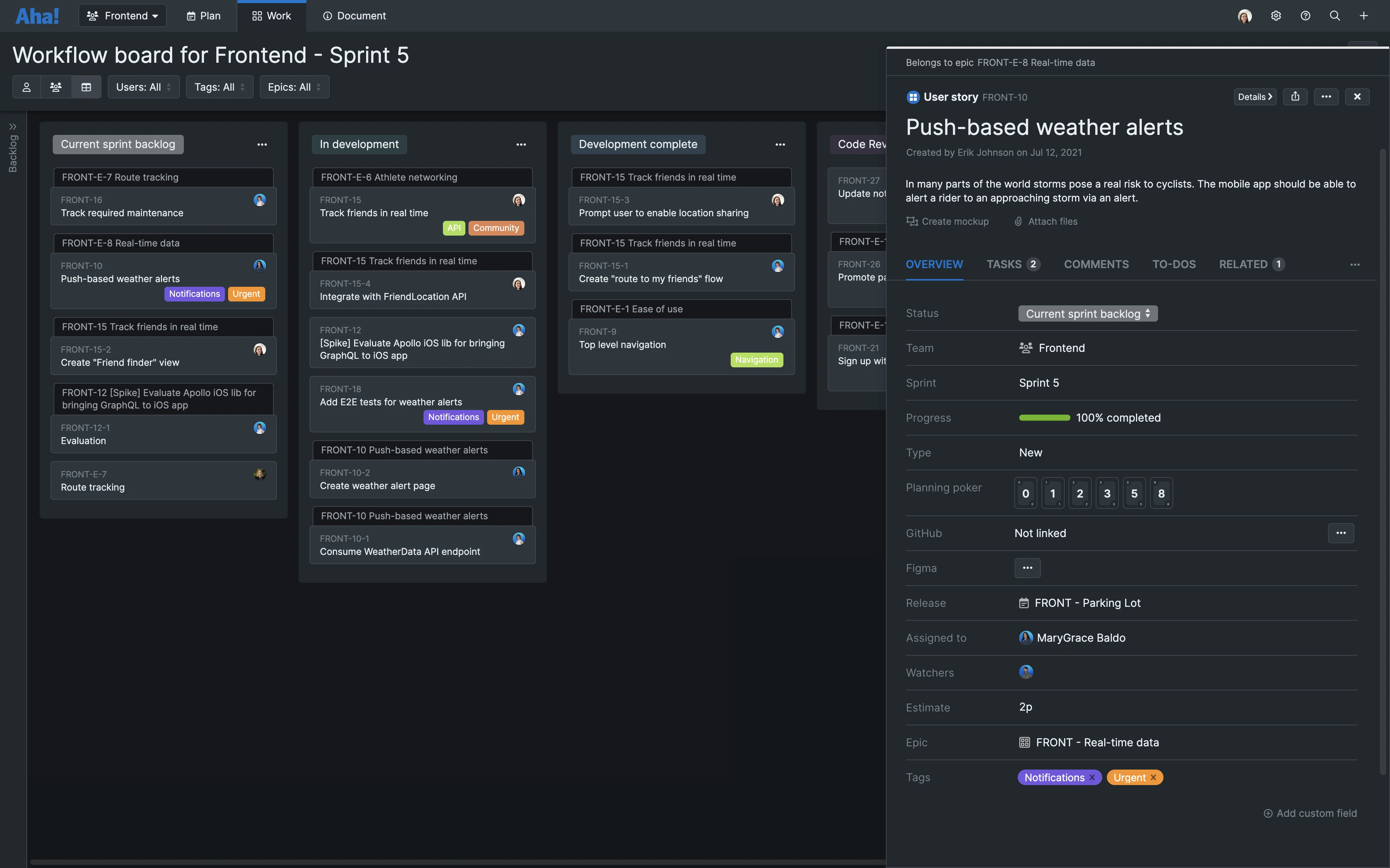 Hero image for the Aha! Develop Dark Mode go-to-market.