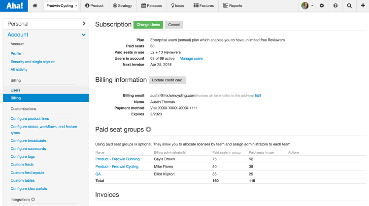 Blog - Just Launched! — Manage Your Aha! Licenses Across Teams - inline image