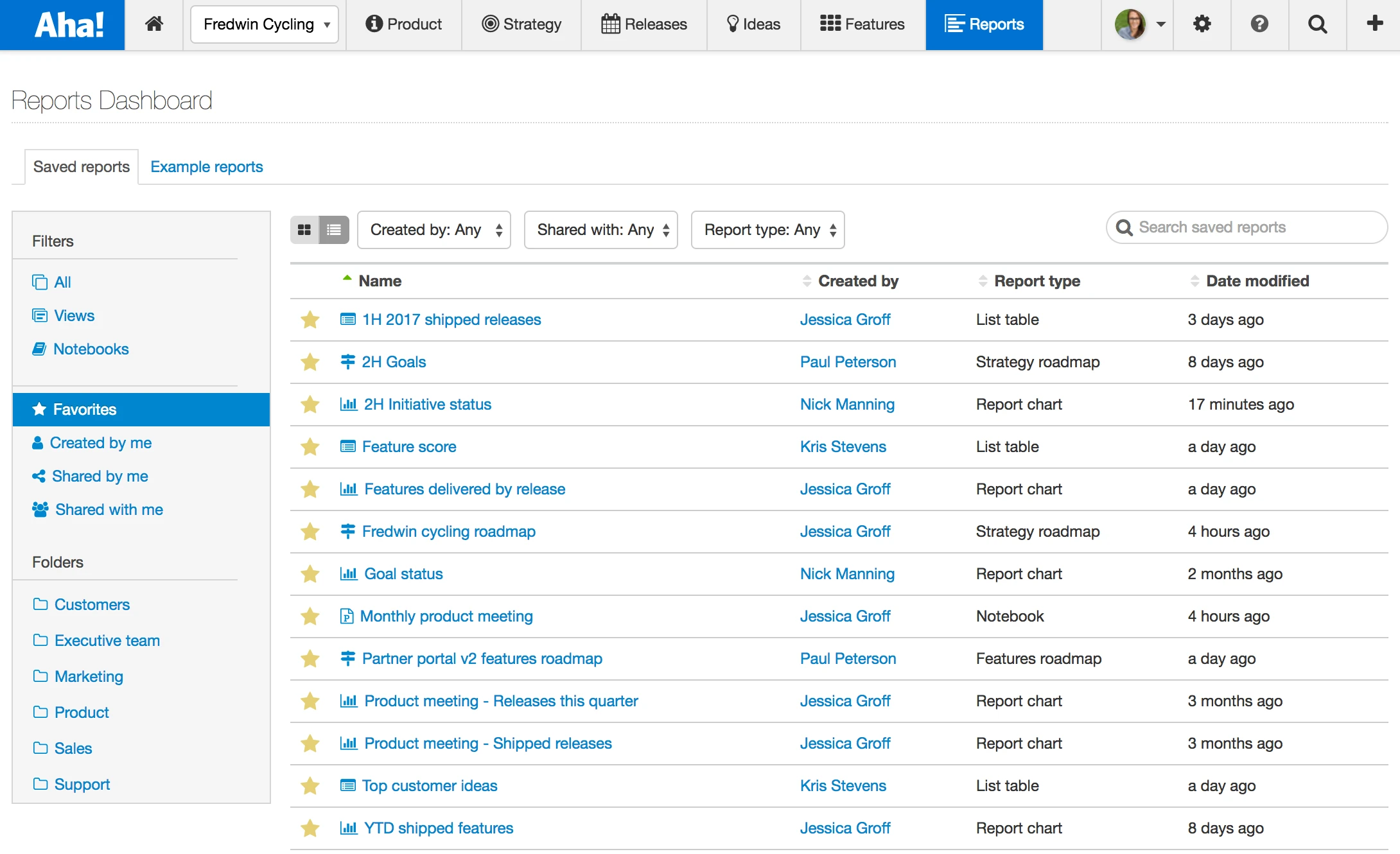 Blog - Just Launched! — The New Reports Dashboard for Product Management - inline image