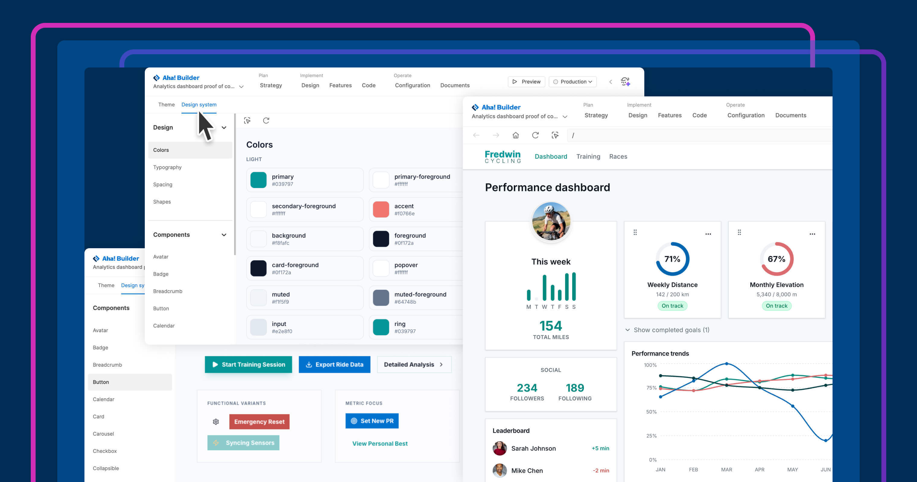 Use your design system when you create AI apps with Aha! Builder
