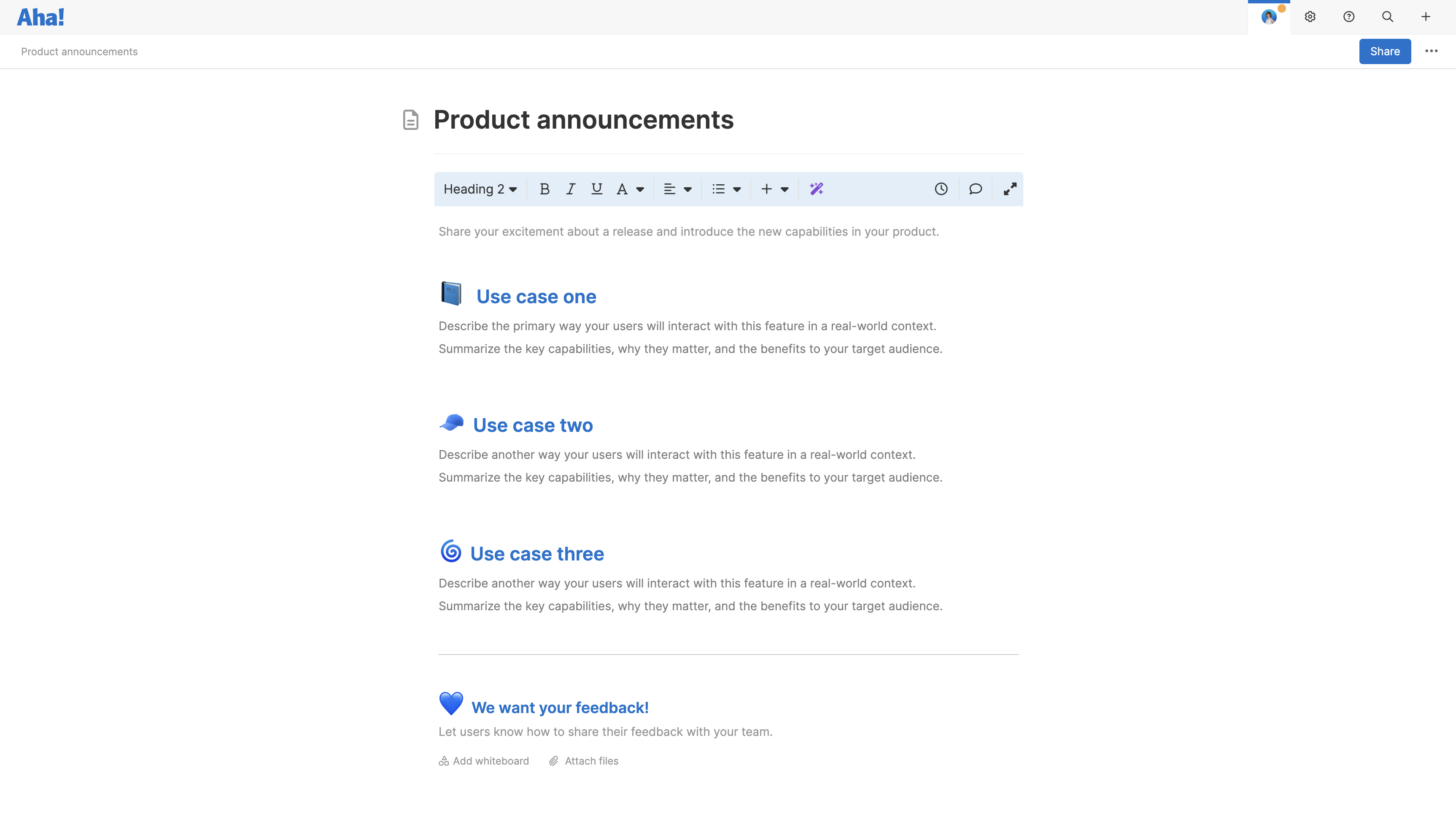 Product announcements large
